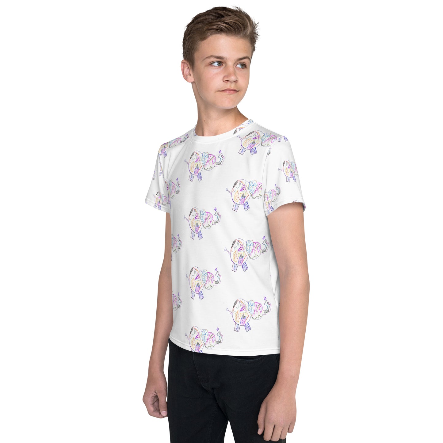 Your Custom Art in a Pattern A Youth Tee