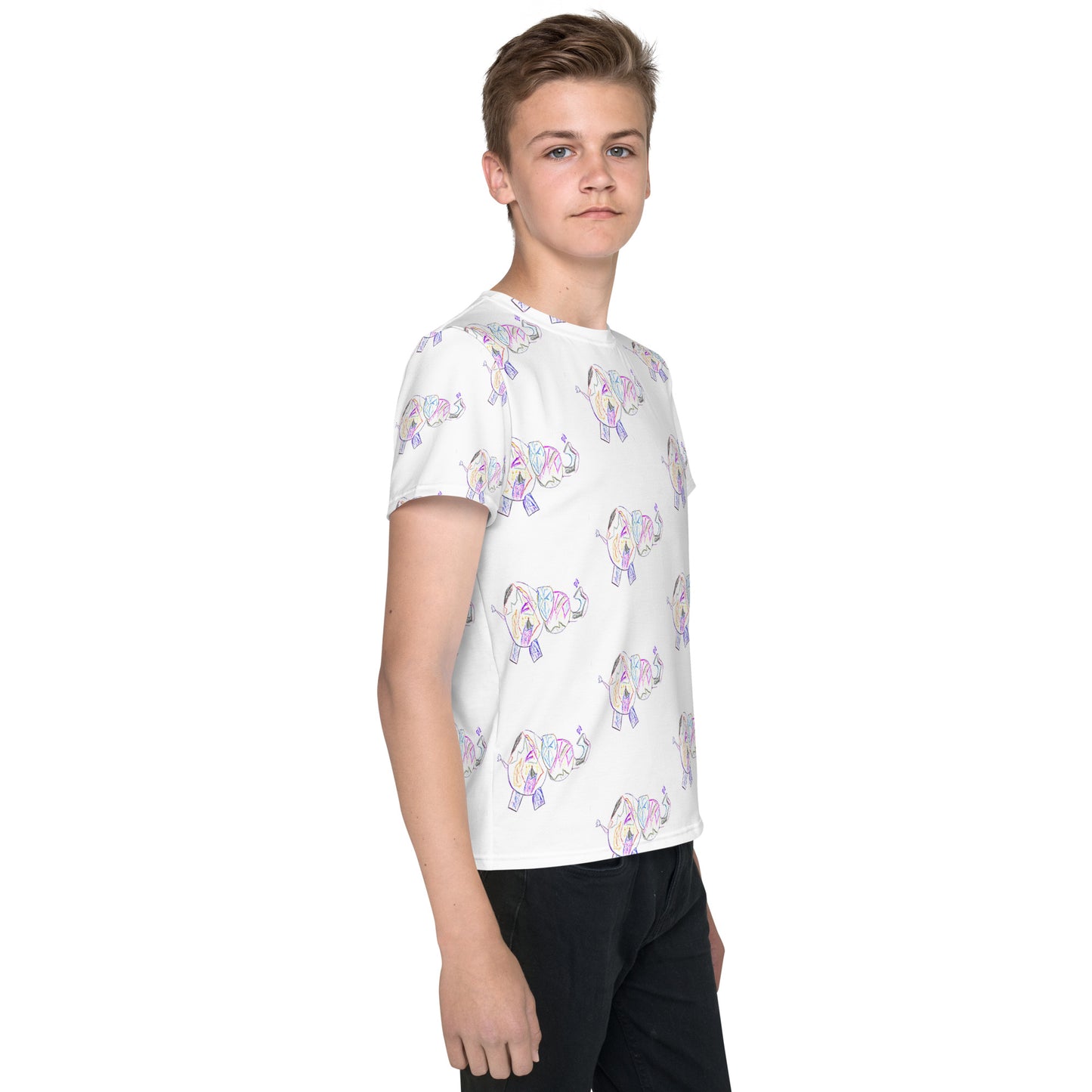 Your Custom Art in a Pattern A Youth Tee